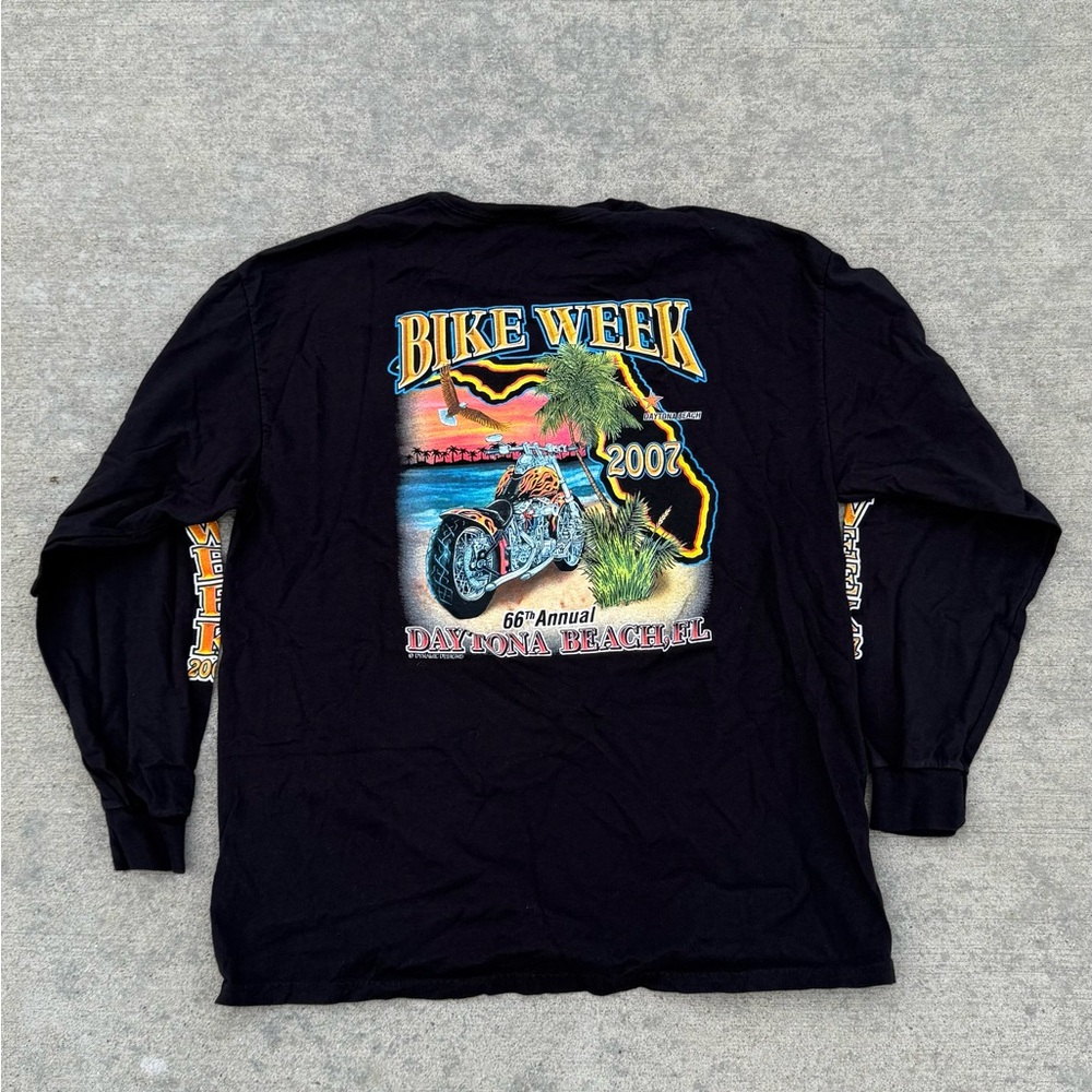 Vintage 2007 Daytona Beach, FL Bike Week LongSleeve Tee